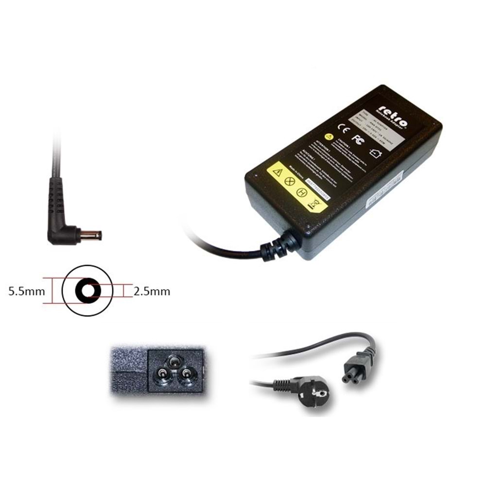 ADAPTOR DCA-T020 19V 6.3A 120W 2.5mm x 5.5mm