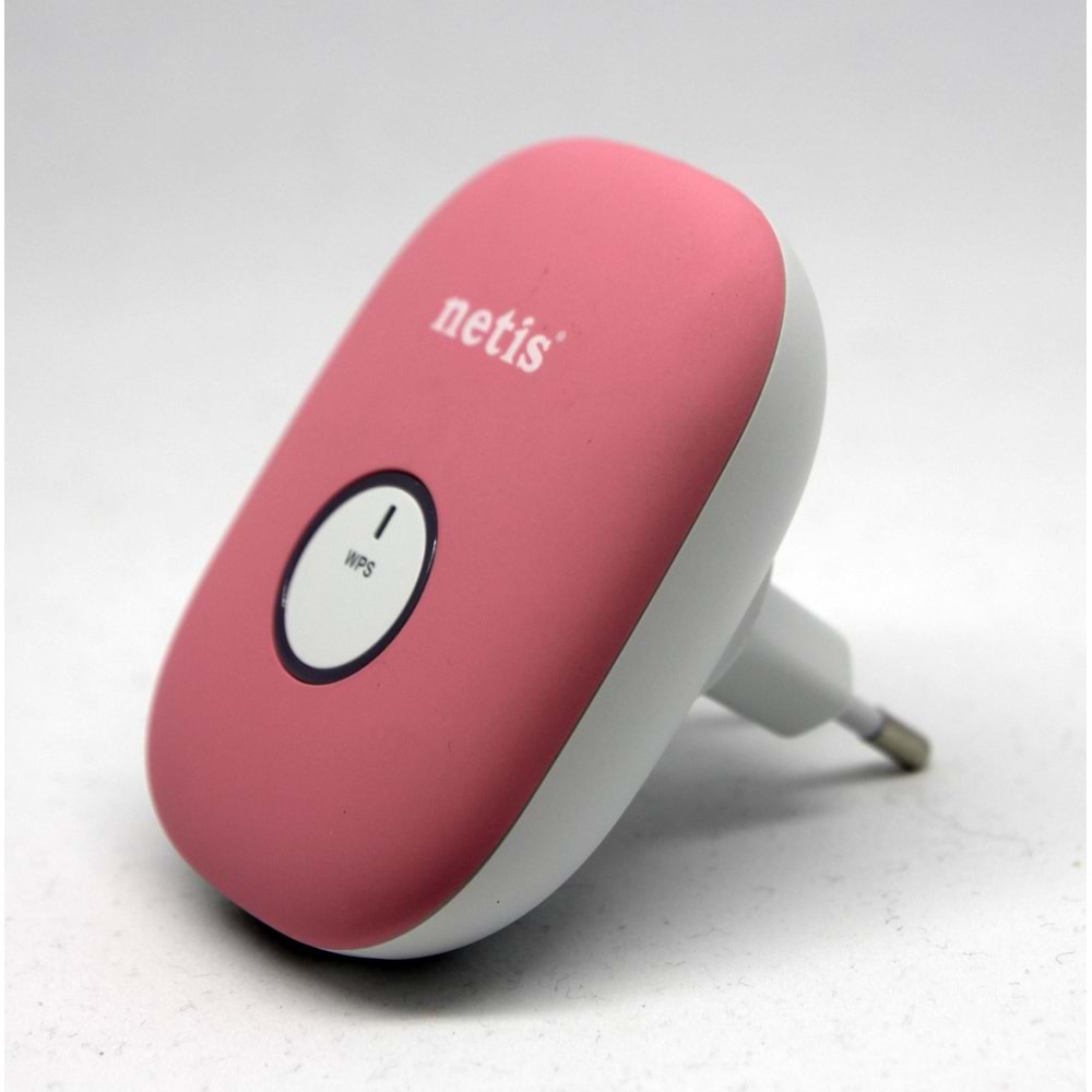 ROUTER NETIS E1 300 MBPS RANGE EXTENDER PEMBE