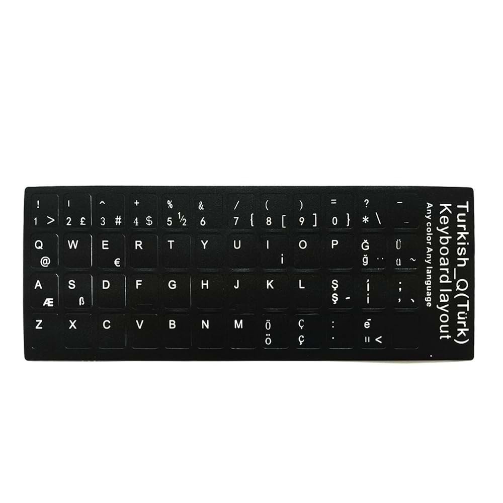 Klavye Etiketi Türkçe Turkish Sticker