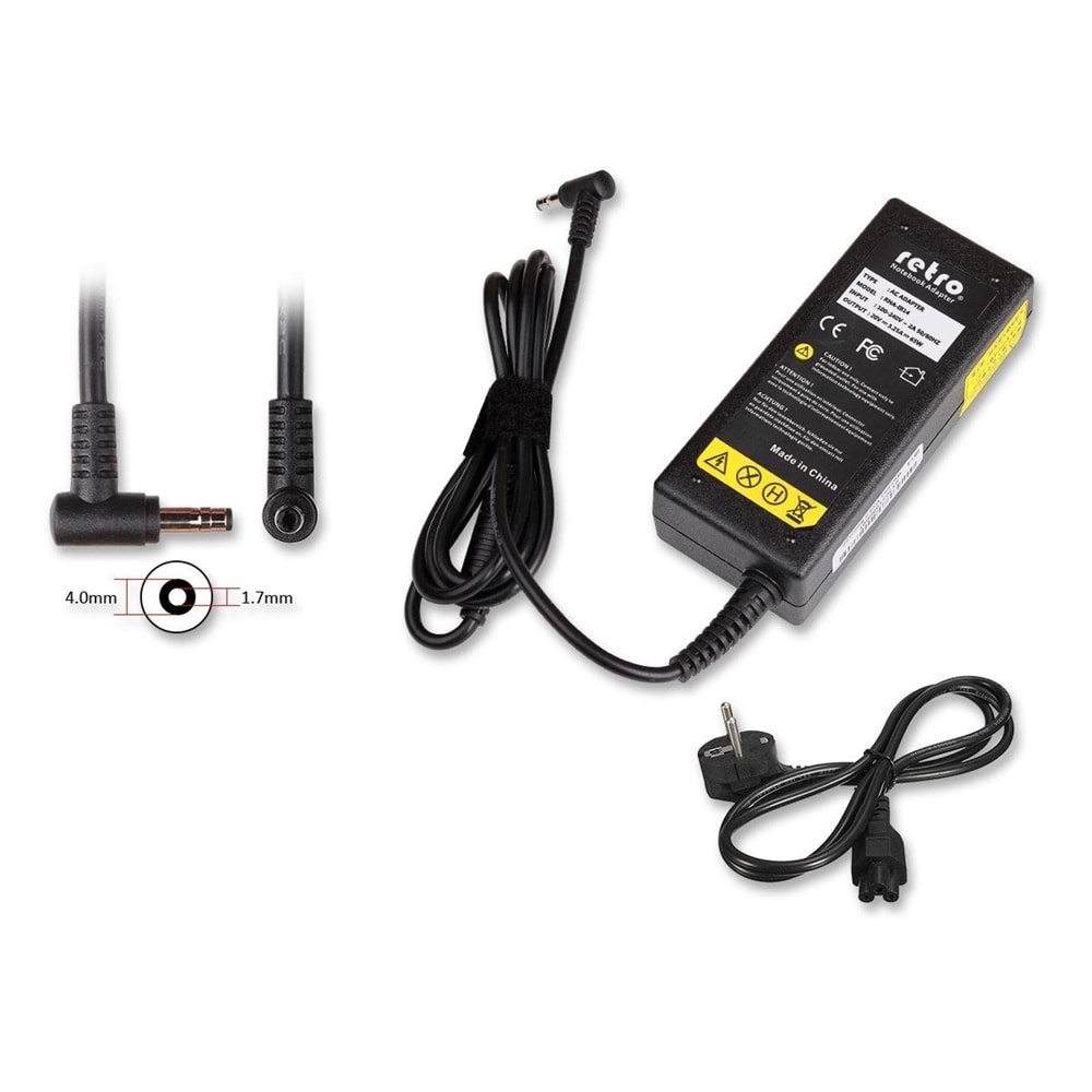 ADAPTOR DCA-I104 20V 3.25A 4.0mm - 1.75mm