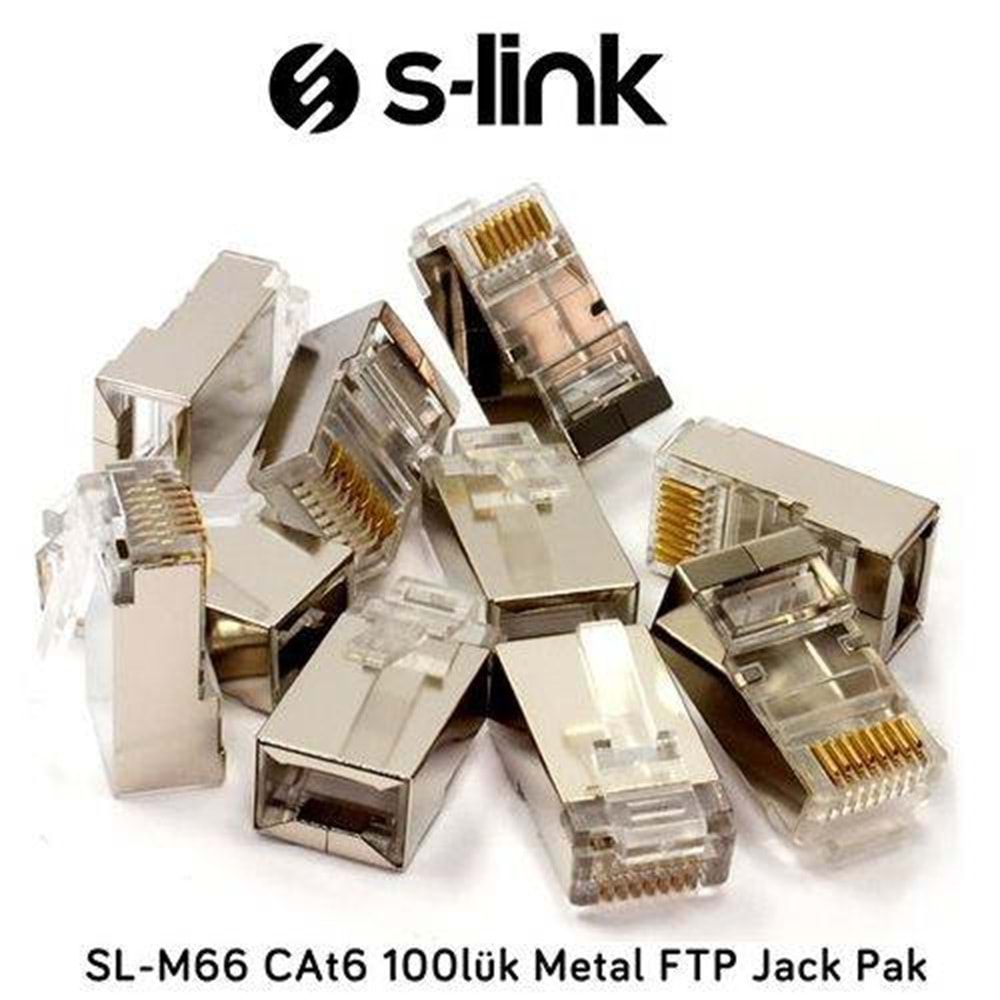 S-LINK RJ45 SL-M66 CAT6 METAL KONNEKTOR 100LU