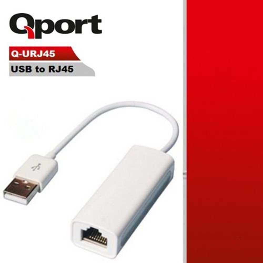 Aksesuar Qport Q-Urj45 Usb To Rj45 Cevirici