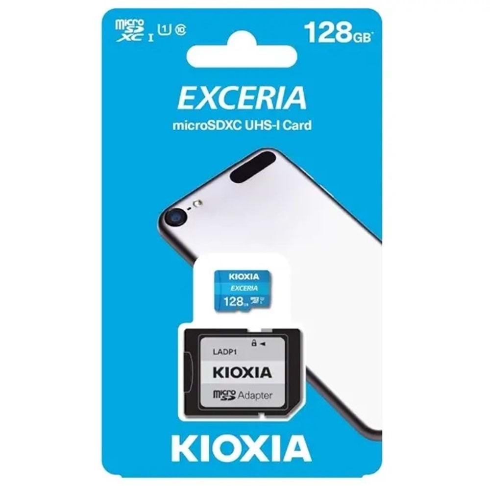 Bellek Kioxia 128Gb Mıcro Sdxc G2 4K 100Mb/S Lmex2L128Gg2 V30 U3