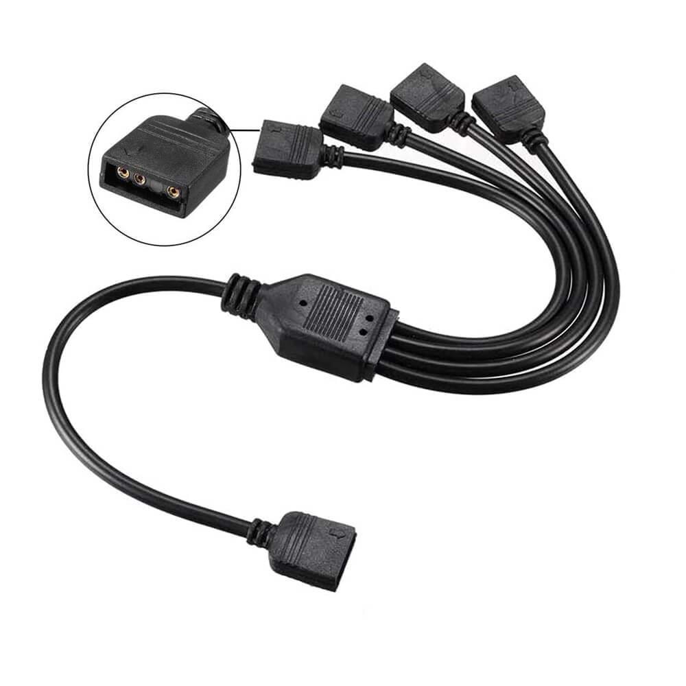 4 Pin RGB Led Çoklayıcı Splitter (1 Dişi - 4 Dişi)
