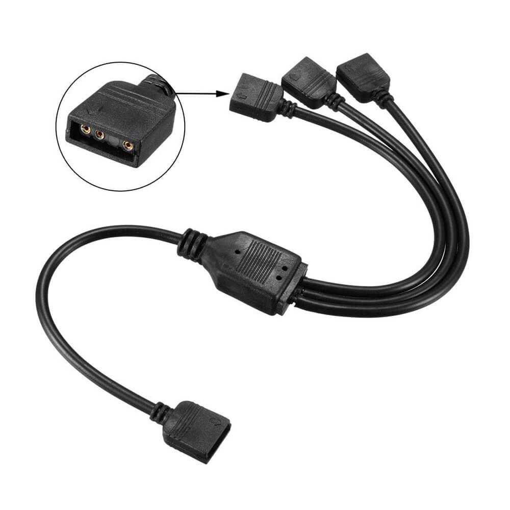 4 Pin RGB Led Çoklayıcı Splitter (1 Dişi - 3 Dişi)
