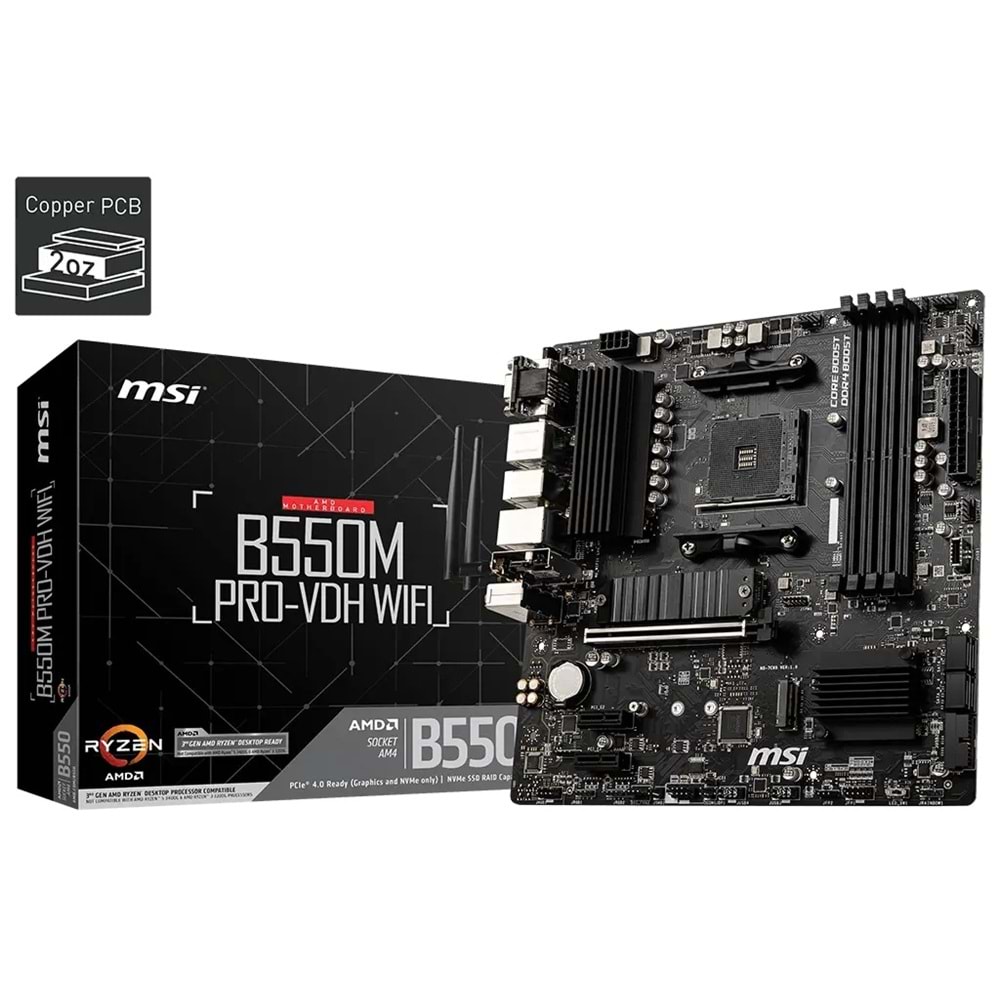 Anakart Msi B550M Pro-Vdh Wifi Ddr4 Am4