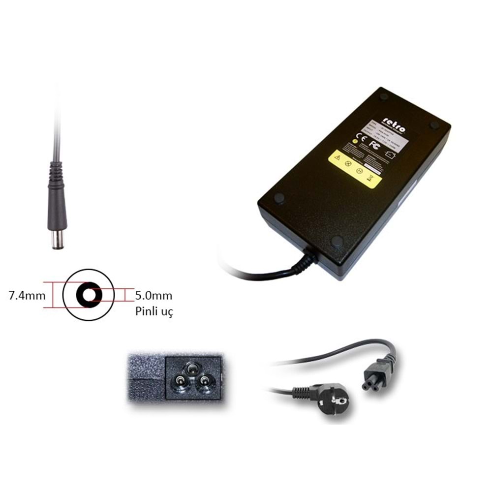 ADAPTOR DCA-MS02 19.5V 11.8A 7.4mm x 5.0mm 230w