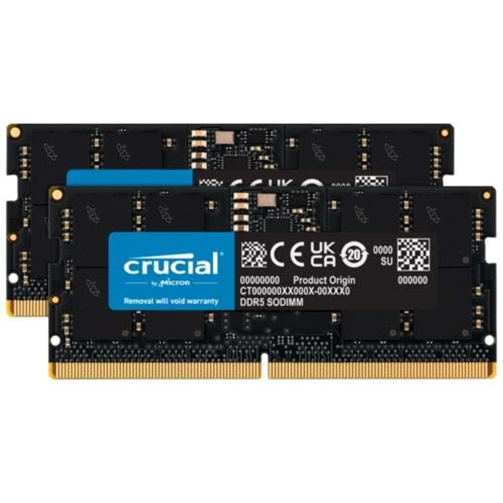 BELLEK CRUCIAL 32GB (2x16GB) DDR5-5600Mhz CT2K16G56C46S5