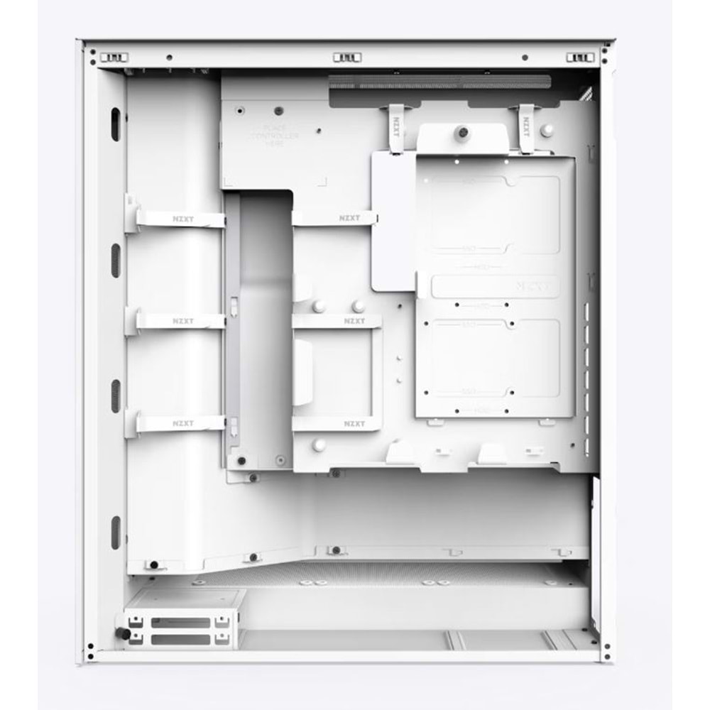 Kasa Nzxt H7 Flow(2024) White RGB Tempered Glass USB 3.2 Atx Mid Tower