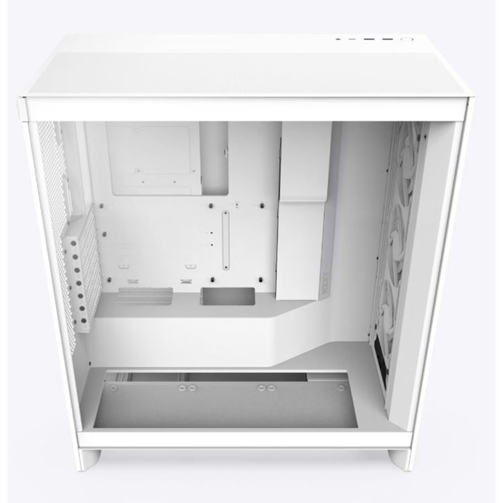 Kasa Nzxt H7 Flow(2024) White RGB Tempered Glass USB 3.2 Atx Mid Tower
