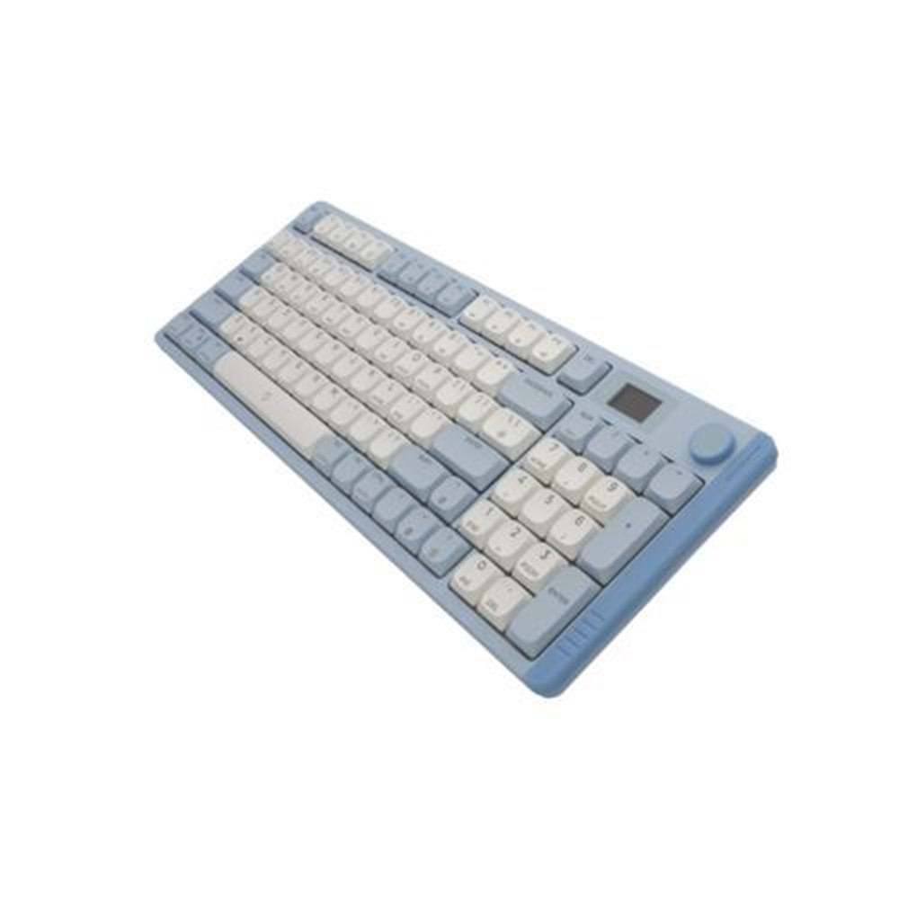 KLAVYE AIGO S99 RGB Mavi/Beyaz Mekanik RED Switch Kablosuz Us Layout