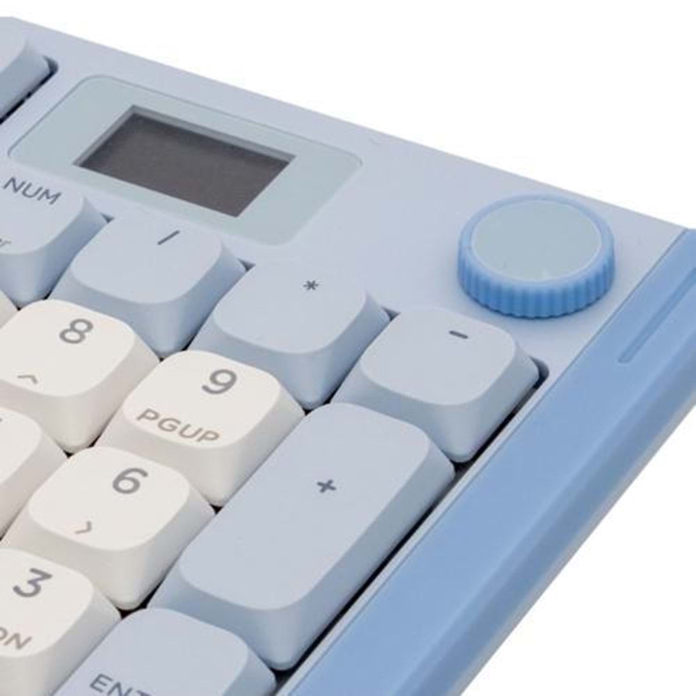 KLAVYE AIGO S99 RGB Mavi/Beyaz Mekanik RED Switch Kablosuz Us Layout