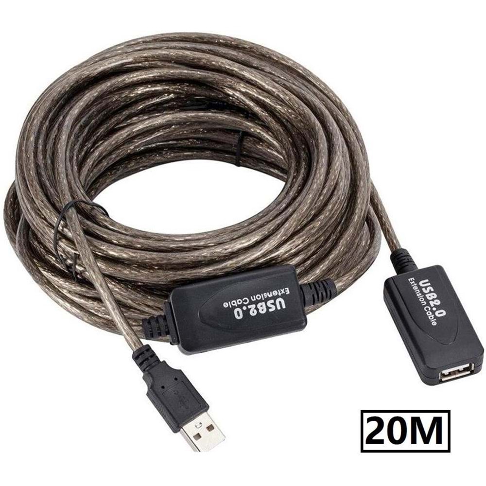 Kablo Usb Dişi - USB erkek USB uzatma kablosu 20mt