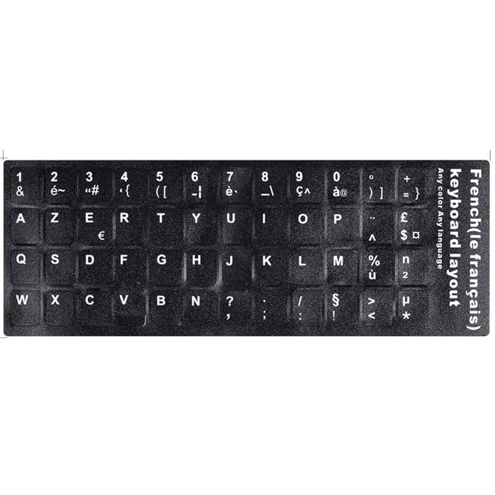 Klavye Etiketi Fransızca French Sticker