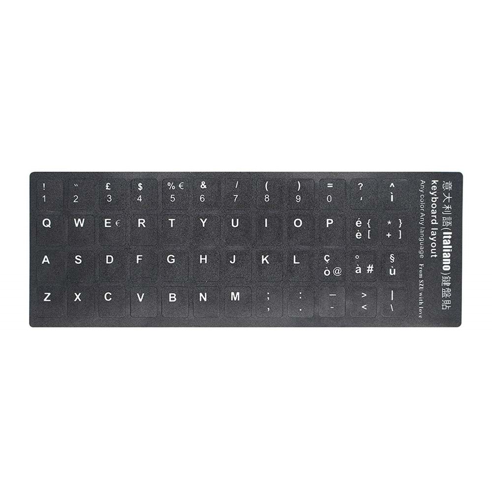 Klavye Etiketi İtalyanca Italiano Sticker