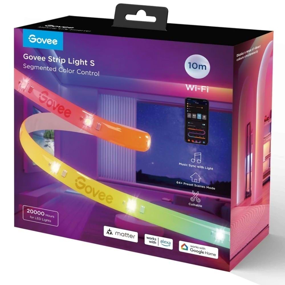 Govee H612C RGBICW Koruyucu Kaplamalı LED Şerit 10mt