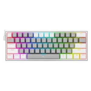 KLAVYE REDRAGON K617 FIZZ RGB GRAY WHITE RED SWITCH TR LAYOUT