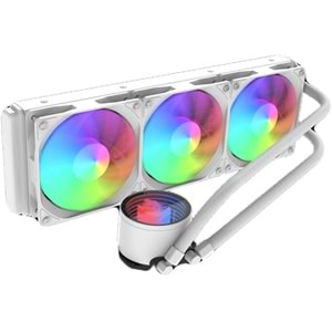 İŞLEMCİ FANI REDRAGON CCW-3013W aRGB Liquid CPU Cooler, 360mm WHITE