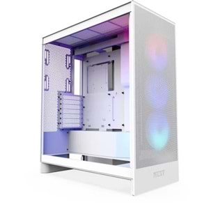 Kasa Nzxt H7 Flow(2024) White RGB Tempered Glass USB 3.2 Atx Mid Tower