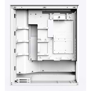 Kasa Nzxt H7 Flow(2024) White RGB Tempered Glass USB 3.2 Atx Mid Tower