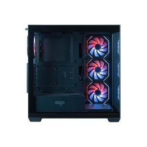 Kasa Aigo DS900 Siyah 4xARGB Fan Mid Tower