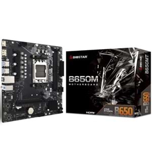 Anakart Biostar B650MT AMD AM5 DDR5 6000 HDMI DP M2 mATX