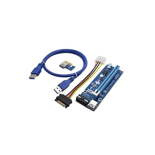 AKSESUAR RISER KART PCI-E 1x to 16x 6 pin VER008S