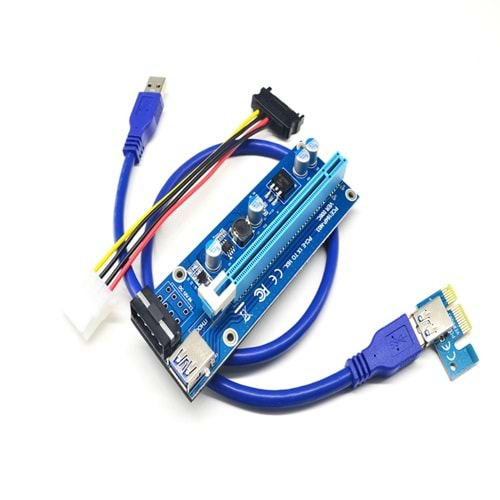 AKSESUAR RISER KART PCI-E 1x to 16x 6 pin VER006