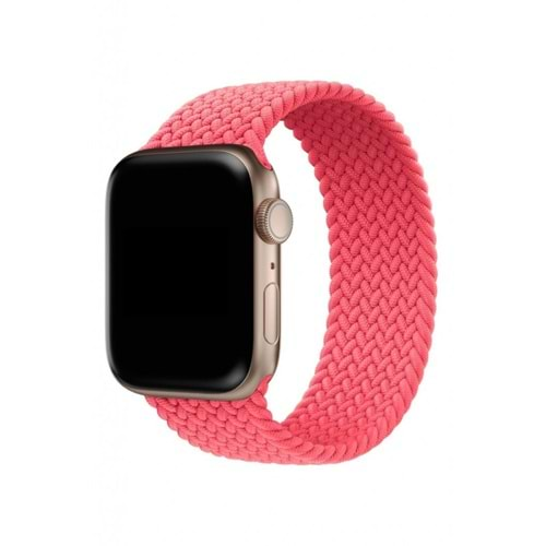 KORDON ZR-KRD-37 APPLE WATCH 38/40/41mm PEMBE HASIR GÖRÜNÜMLÜ