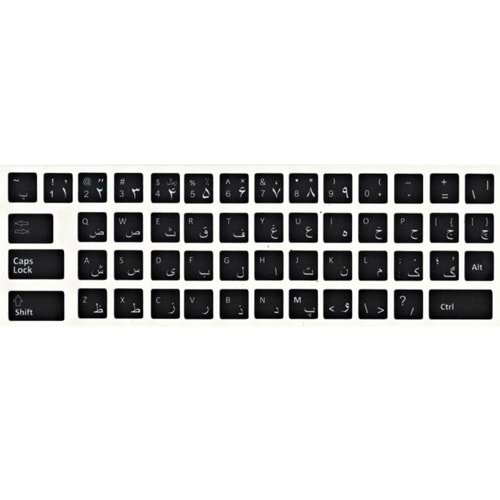 Klavye Etiketi Farsça Sticker