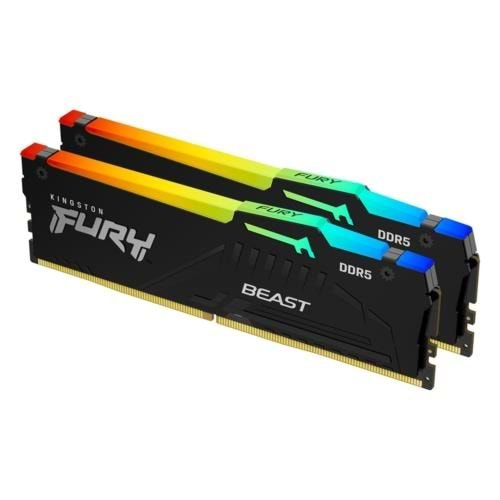 KINGSTON FURY BEAST 64GB(2x32Gb) DDR5 5200Mhz KF552C40BBK2-64 RGB