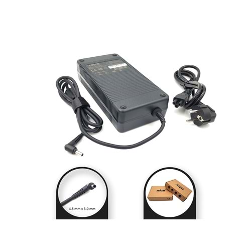 ADAPTOR DCA-AC335 19.5V 11.8A 4.5mm x 3.0mm 230w Pinli