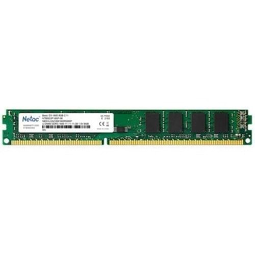 BELLEK NETAC BASIC 8GB 1600MHZ DDR3 CL11 NTBSD3P16SP-08