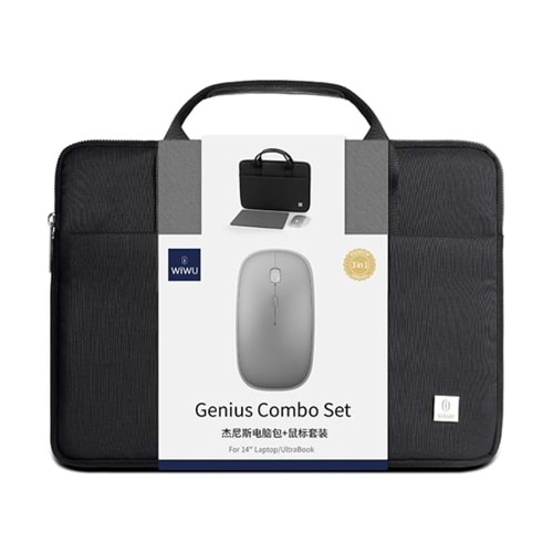 AKSESUAR ÇANTA WIWU GENIUS COMBO SET 15.6 INC WITH MOUSE