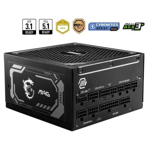Power Supply Msi Mpg A1000Gl Pcıe5 1000W 80+ Gold Full Modular