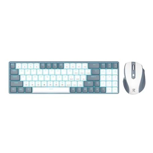 REDRAGON BS-8772GW WIRELESS KEYBOARD AND MOUSE – GRAY/WHITE US LAYOUT