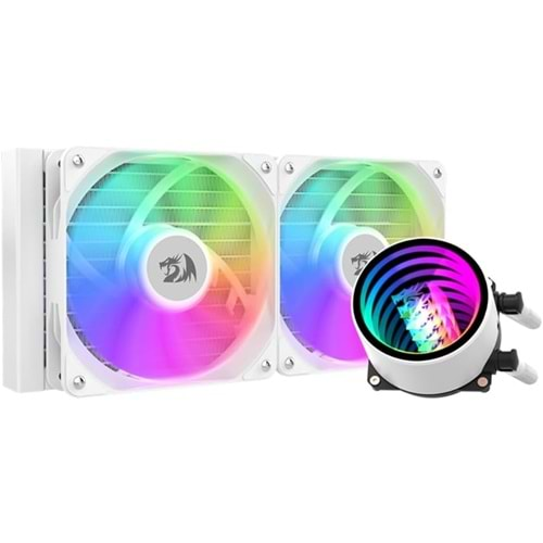 İŞLEMCİ FANI REDRAGON CCW-3011W aRGB Liquid CPU Cooler, 240mm WHITE