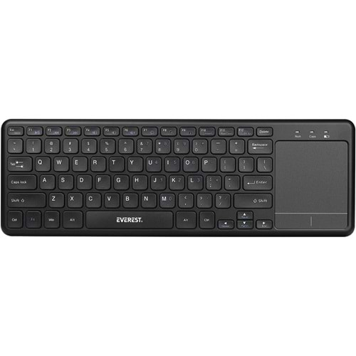 EVEREST EKW-155 Siyah TouchPad Mouse+Kablosuz Klavye US Layout