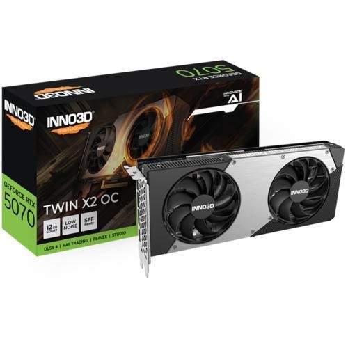 EKRAN KARTI Inno3D RTX5070 Twin x2 OC 12GB 192Bit GDDR7