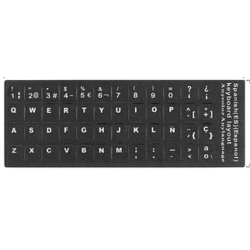 Klavye Etiketi İspanyolca Spanish Sticker