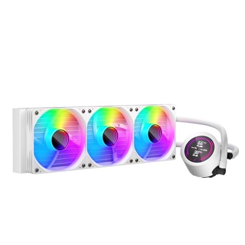 1St Player Thunderstorm Ts4 360Mm Beyaz Argb Dijital