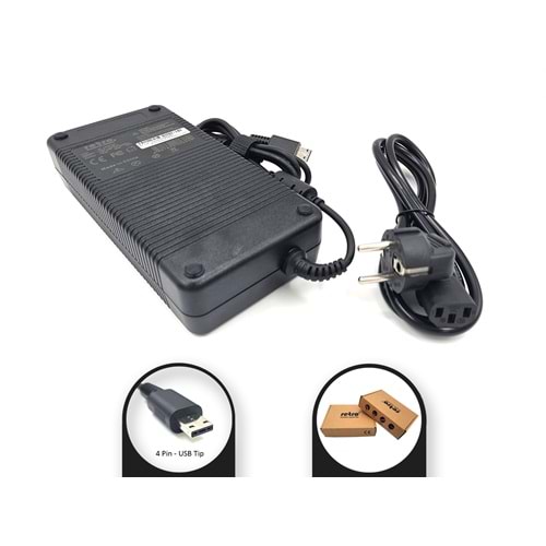 Adaptör DCA-AC344 MSI 19.5V 16.92A 330W 4 Pin Usb Tip