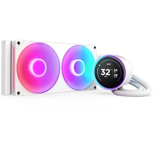 NZXT Kraken Elite 280 RL-KR28E-W2 280mm LCD RGB Beyaz
