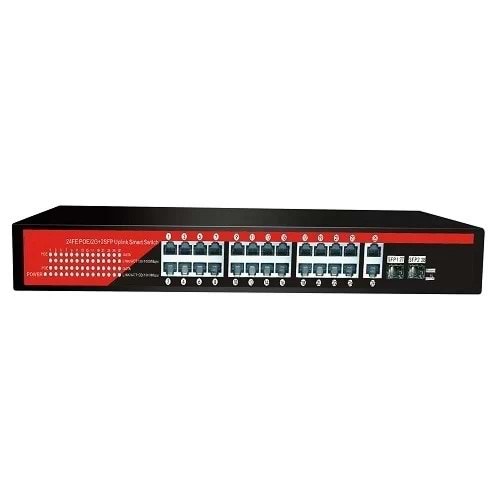 Switch Ezcool Ez-24Psf-Sfp 24Port 24fe+2ge+2Sfp Gigabit Poe (320Watt)