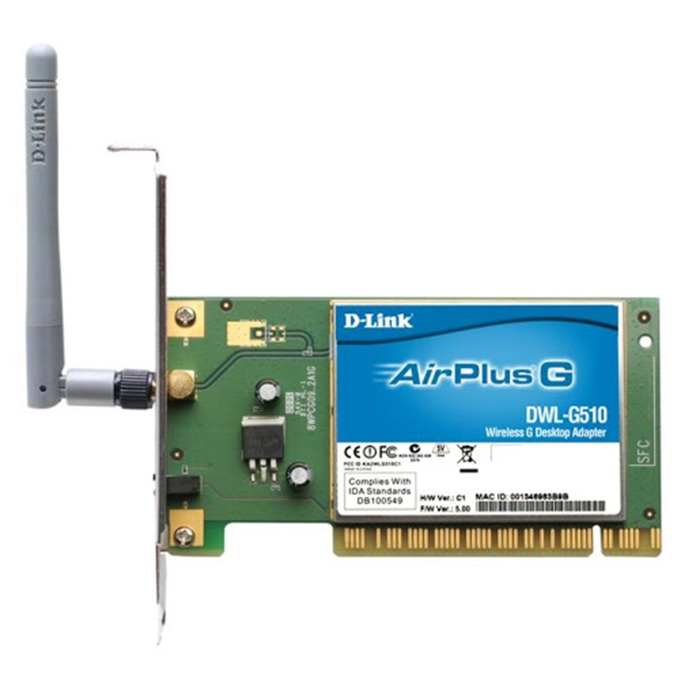 WIRELESS PCI D-LINK DWL-G510