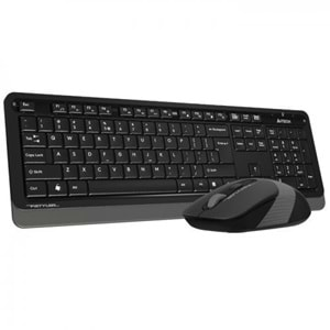 KABLOSUZ KLAVYEMOUSE A4TECH FG1010 Q GRİ TR LAYOUT