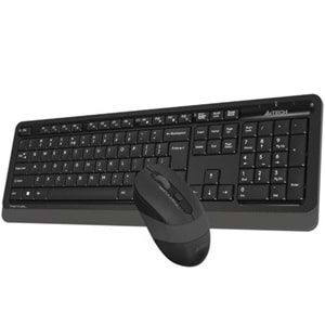 KABLOSUZ KLAVYEMOUSE A4TECH FG1010 Q GRİ TR LAYOUT