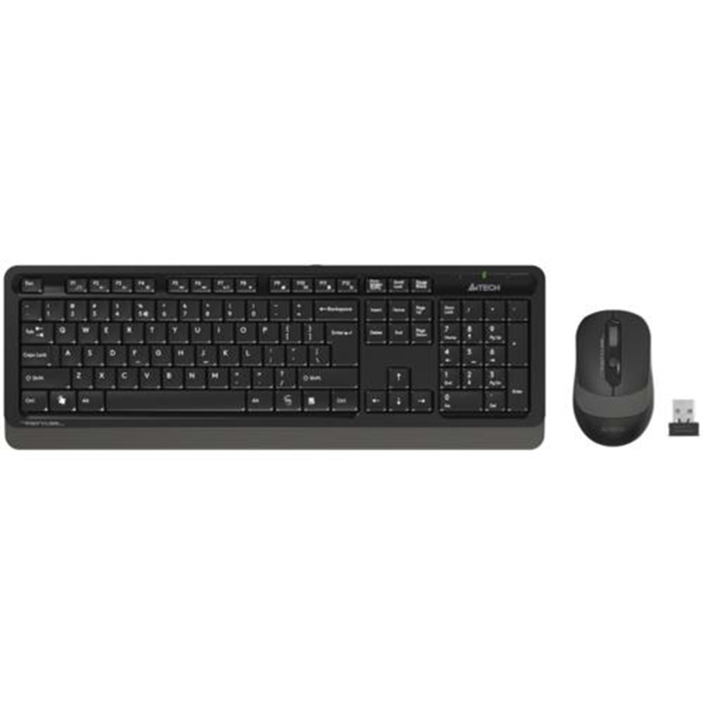 KABLOSUZ KLAVYEMOUSE A4TECH FG1010 Q GRİ TR LAYOUT