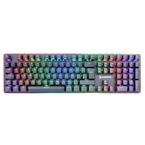 KLAVYE GAMEPOWER SABER RGB MEKANIK BLUE SWTICH TR LAYOUT