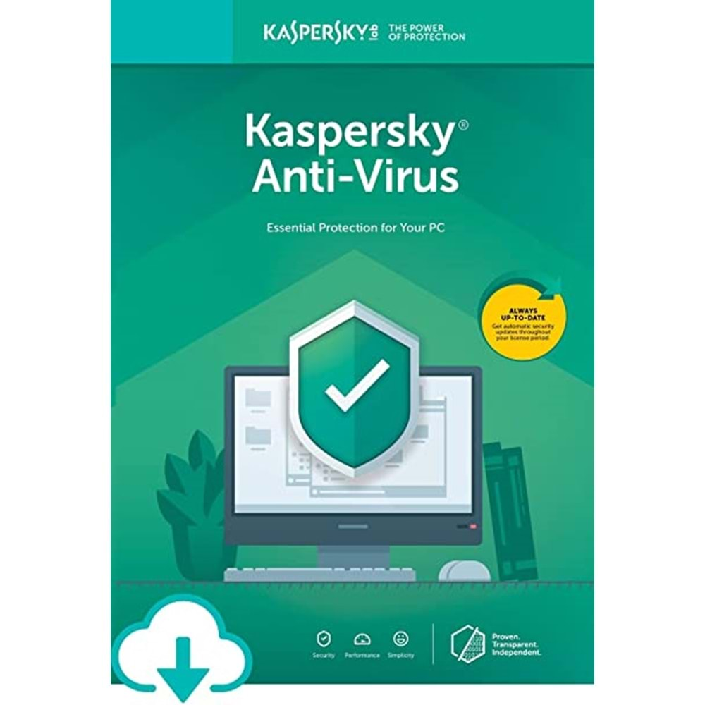 ANTIVIRUS KASPERSKY 1 YIL 4 PC